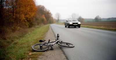 68-letnia rowerzystka trafiła do szpitala po zderzeniu